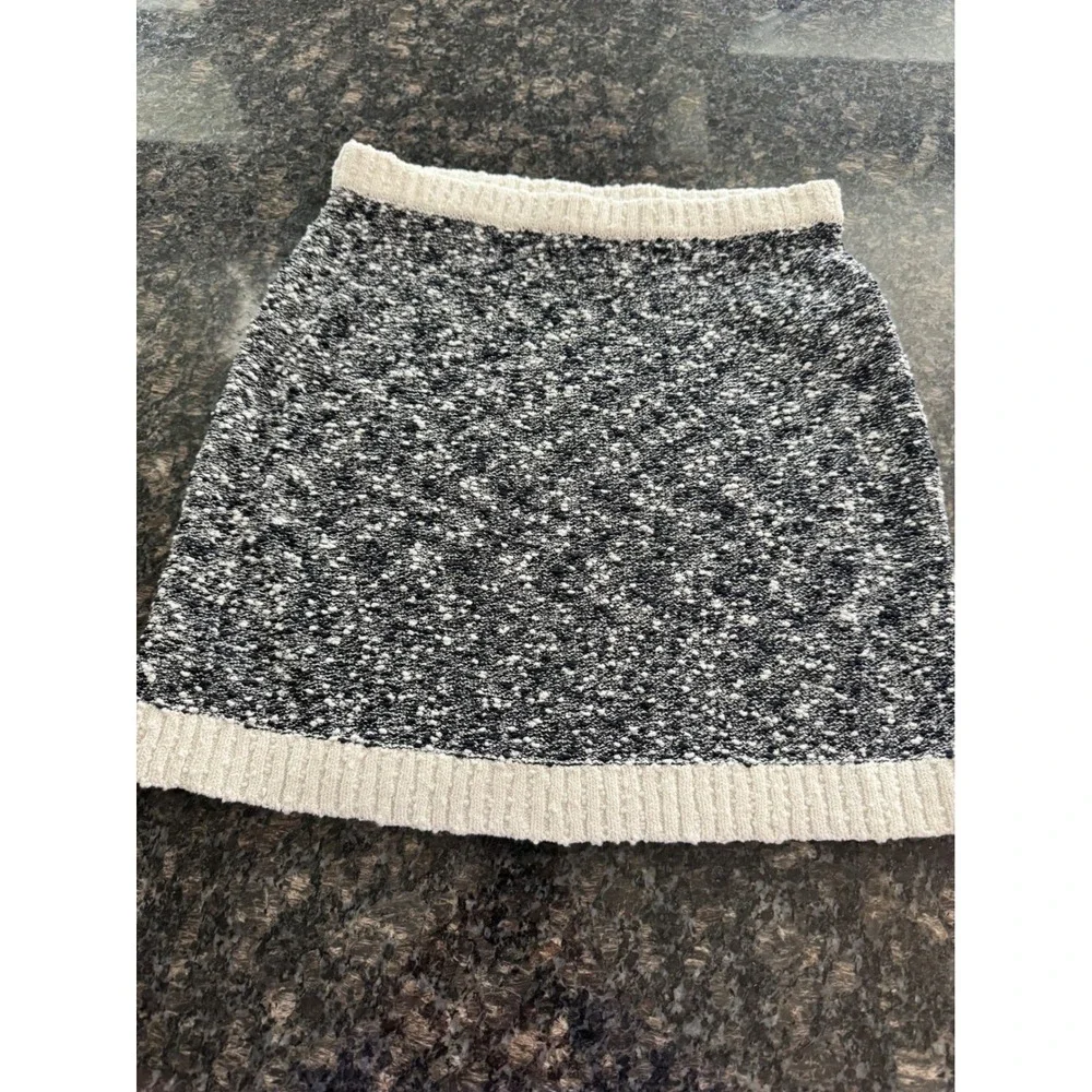 Cinq a Sept Adalee Skirt Navy Ivory Knit Tweed‎ Mini ZK933A8185Z Womens Size M